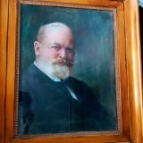 Pastel painting of a 19th century man's portrait