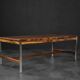 Large Vintage Mid-Century Modern Swedish Rosewood & Aluminium Coffee Table f