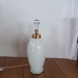 Pied de lampe de table vintage opaline et laiton ikea farad