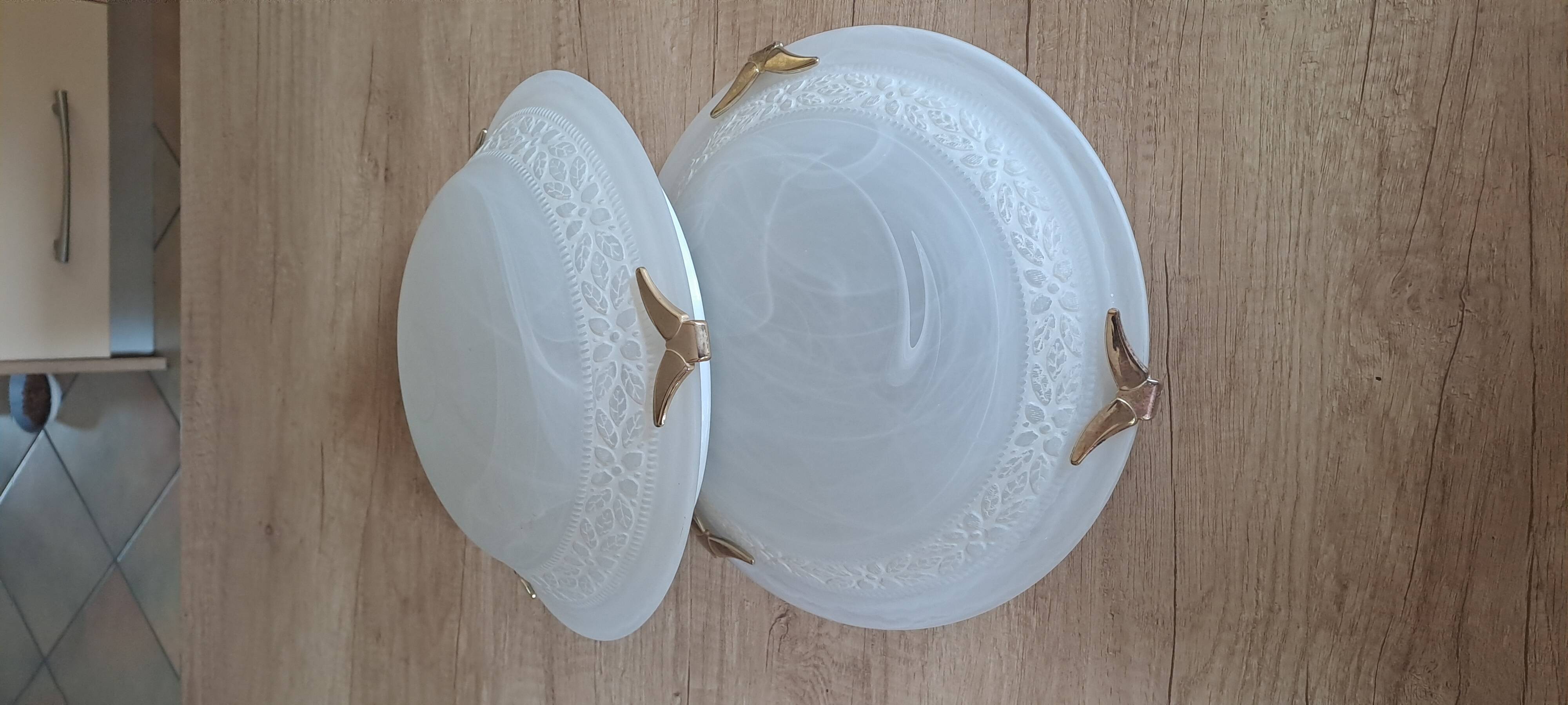 Set of 2 vintage wall/ceiling lights