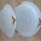 Set of 2 vintage wall/ceiling lights