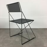 6 X-Line chairs by Niels Jorgen for Magis Italy Memphis style 1980