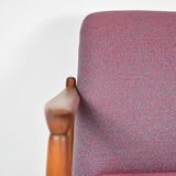 Original restored armchair GFM-64, signed by designer E.Homa, 1960s