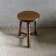 Tripod stool, with carved legs, around 1940