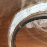 Suspended UFO-shaped glass luminaires in mid-century German Space Age style, set of 3.