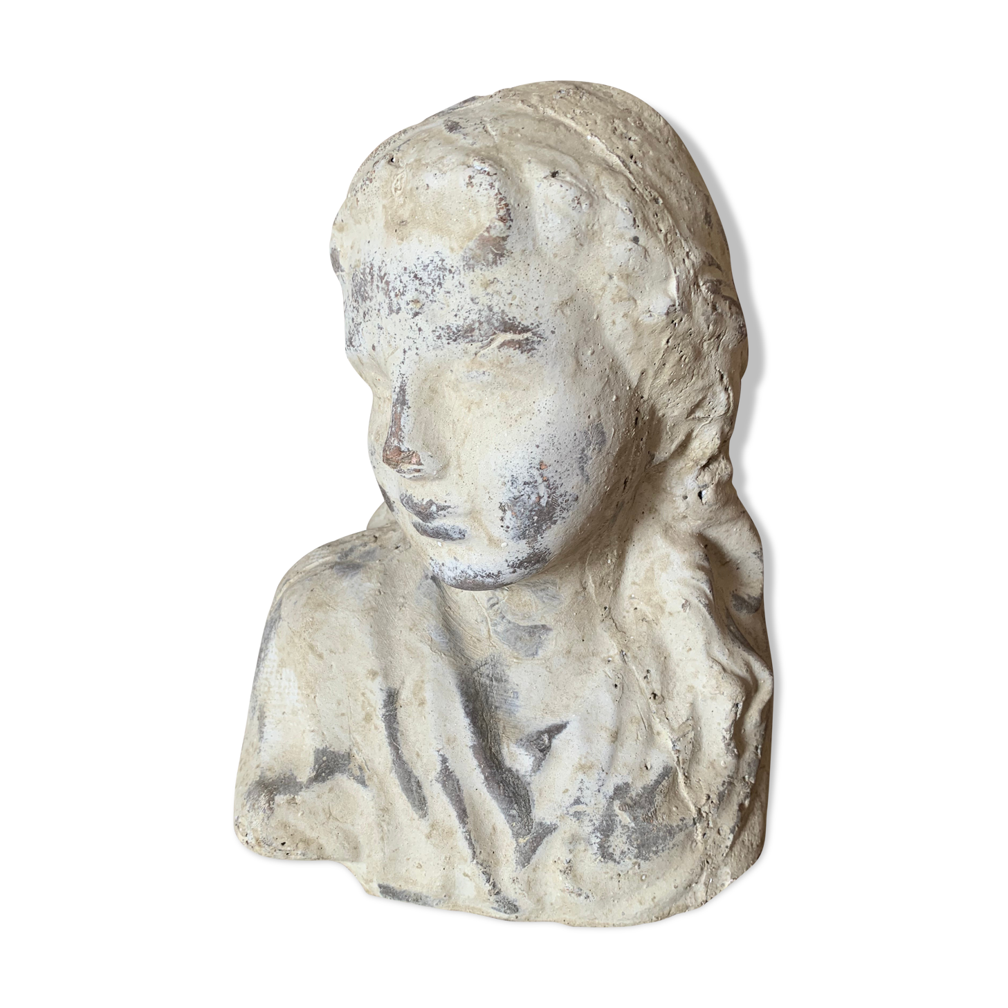 Bust woman plaster