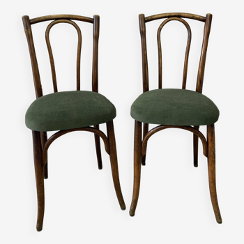 Paire de belles chaises bistrot