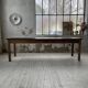 Table de ferme pin noire 250 cm