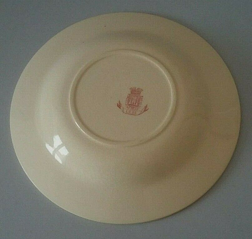 Old hollow plate Gien model Lilas model late 19th century Lilas