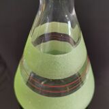 Set of 4 colored granite glasses with its carafe