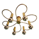Brass ceiling light, Cosack Leuchten, 1970s