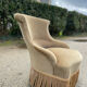 Fauteuil crapaud beige