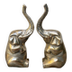 Brass elephant bookends