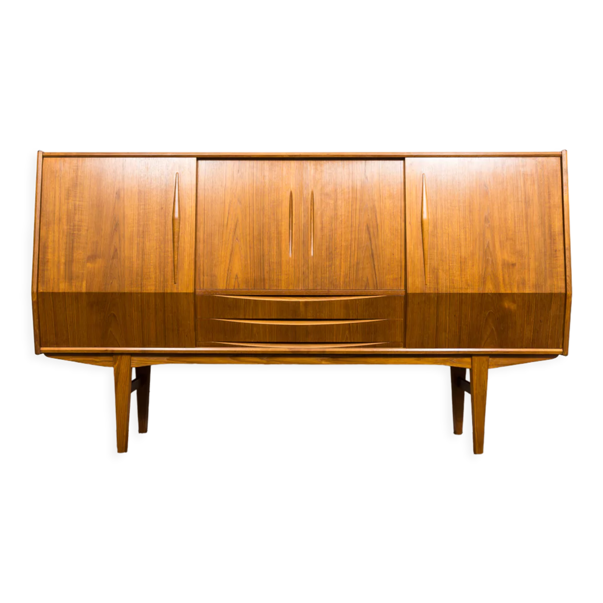Danish Teak Highboard, 1960s