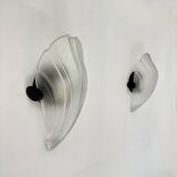 Pair of post modern shell wall lamps , 1980s