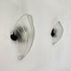 Pair of post modern shell wall lamps , 1980s