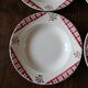 Lot 6 hollow plates Niger Digoin Sarreguemines