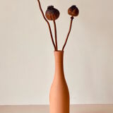 Vase bouteille en terre cuite