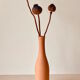 Vase bouteille en terre cuite