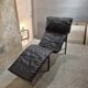 Fauteuil "Skye" en cuir noir, Ikea 1987