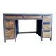 Industrial desk made of iron and wood