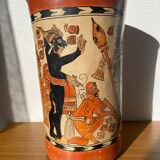 Handcrafted reproduction of Mayan vase / pottery