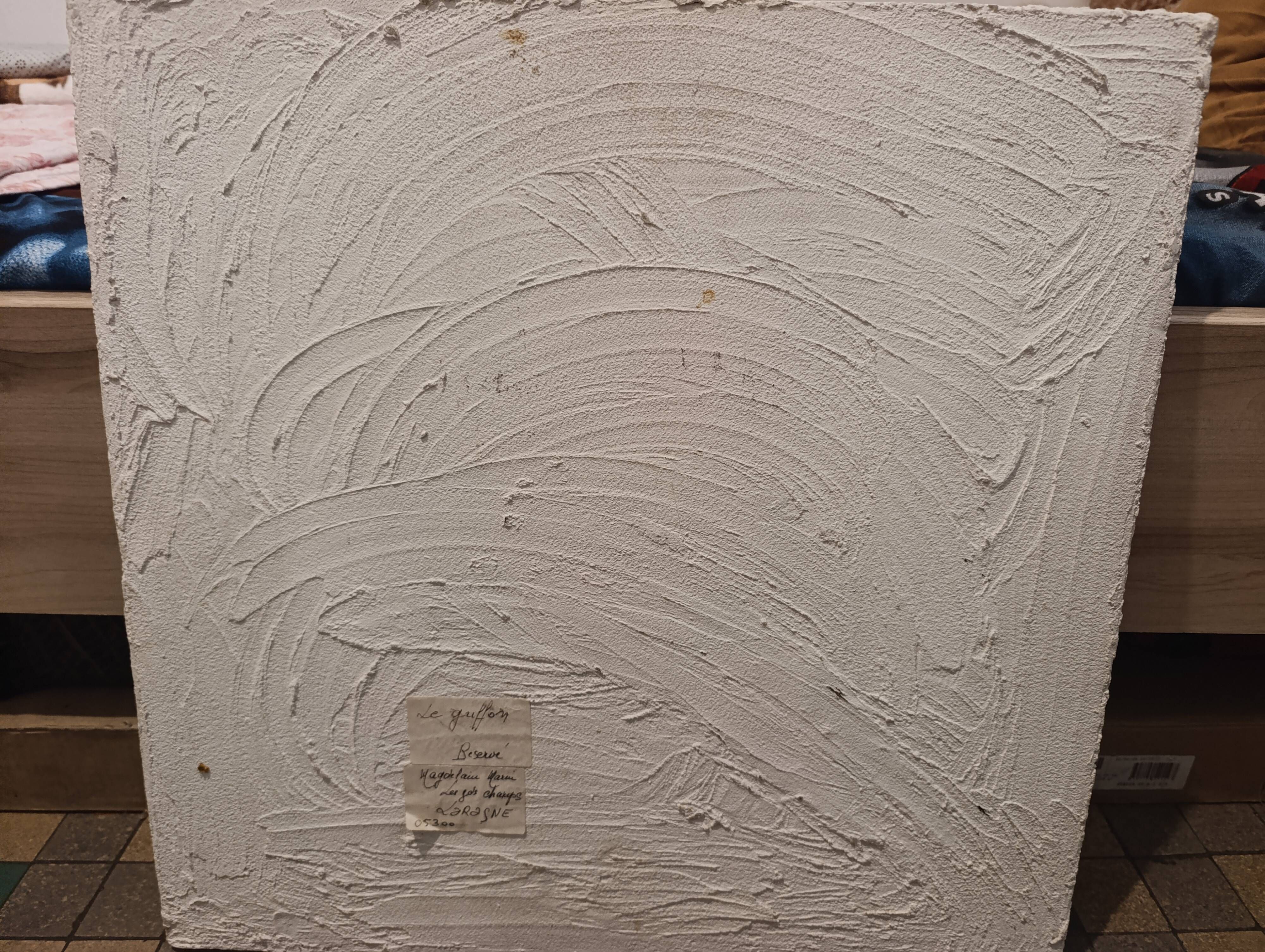 • Large marble art mosaic, Romanesque inspiration - 50 cm