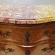 Elegant Louis XV Walnut Chest of Drawers with Marble Top