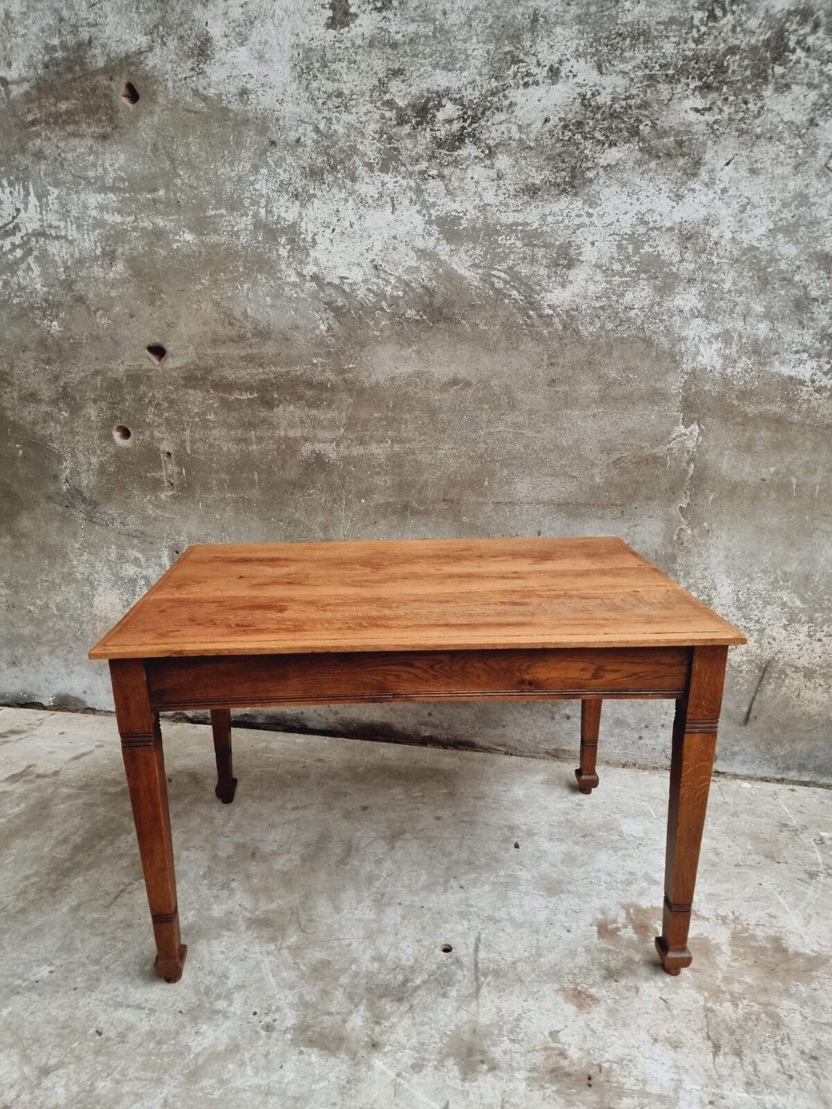 Antique oak table office table or kitchen table