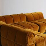 Arflex Strips sofa by Cini Boeri in velvet, Italy 1968