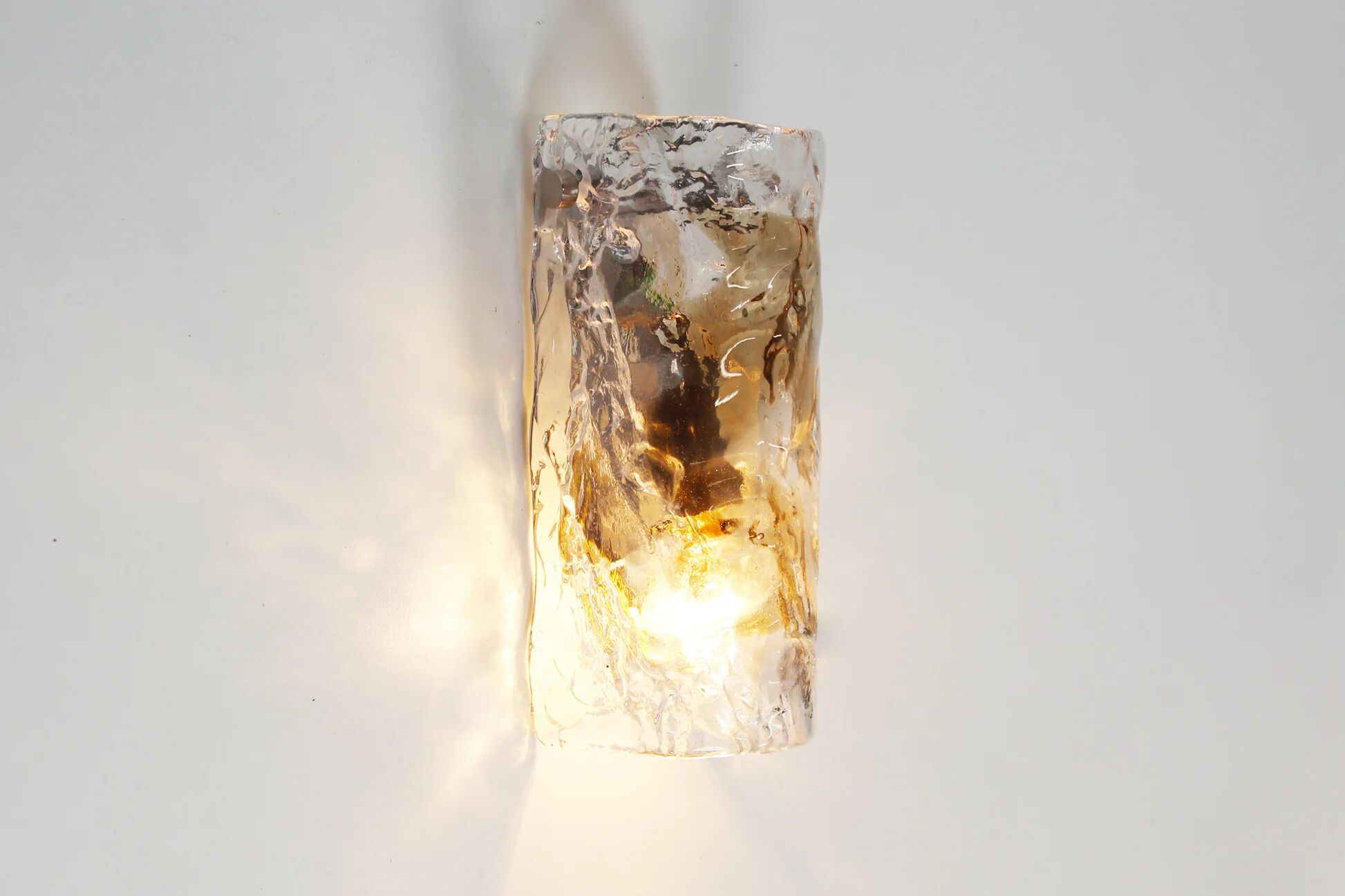 Pair of Murano glass wall lamps by AV Mazzega