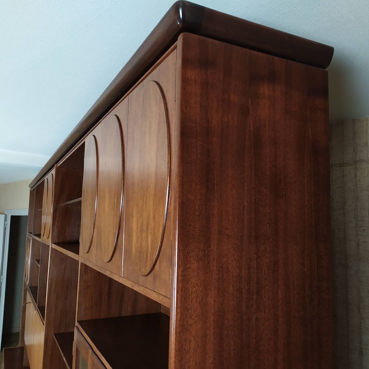 Vintage bookcase jacques hauville