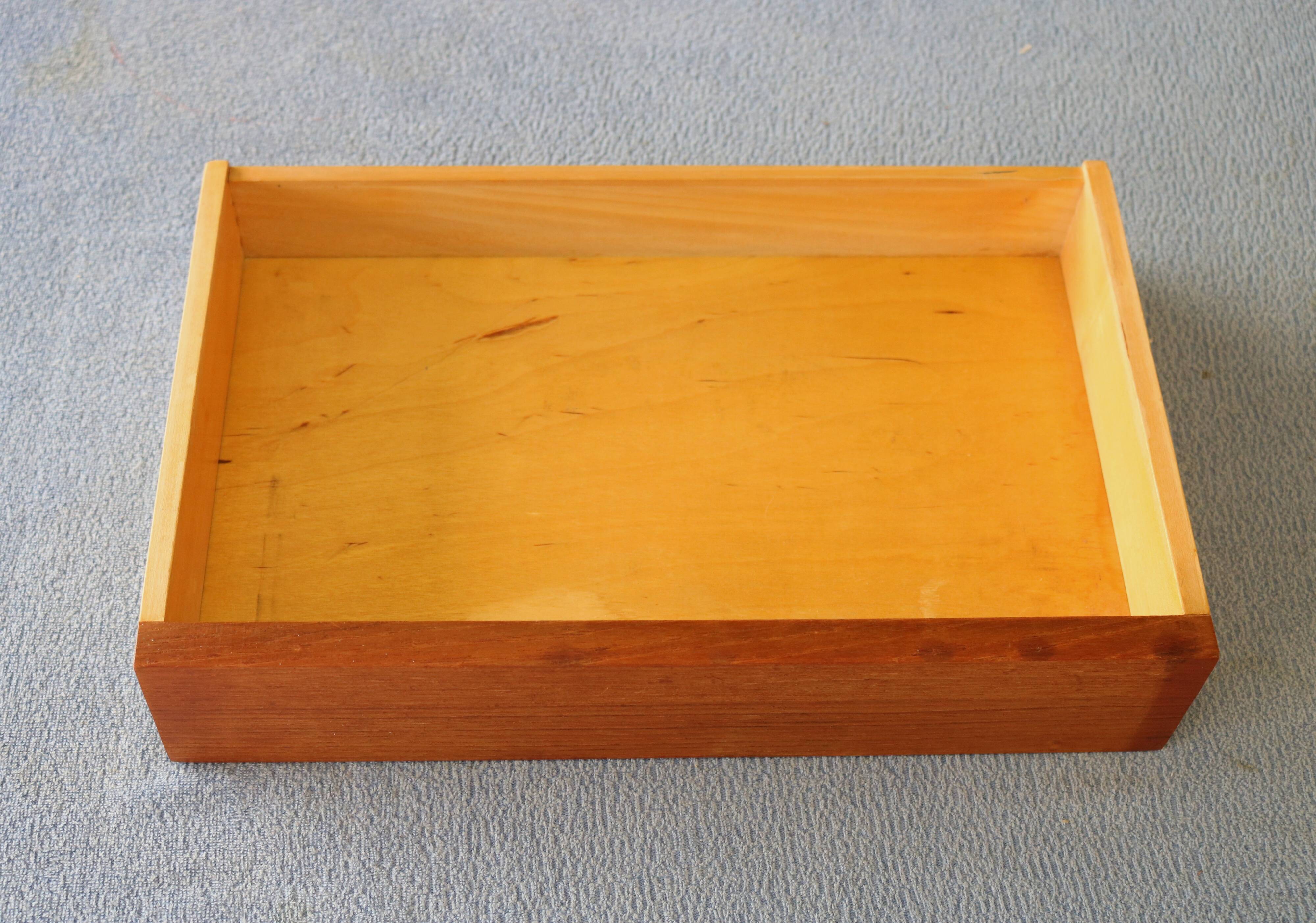 Floating nightstand  in teak wood by Sigfred Omann for Olholm Mobelfabrik