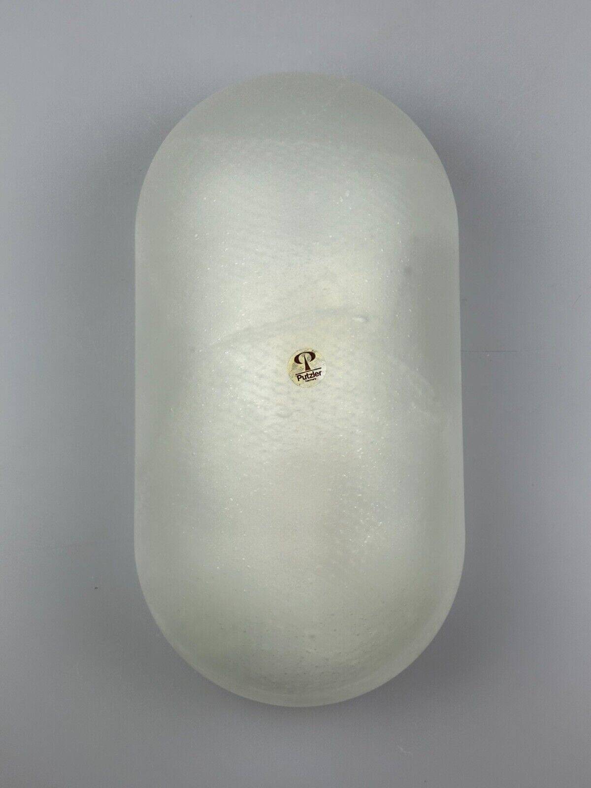 60s 70s wall lamp Peill & Putzler Germany glass & metal space age design