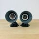 Pair of industrial metal spot wall lights in loft style.
