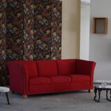 Art Deco three-seater canapé by a Danish cabinetmaker, Flemming Lassen style, 1940s.