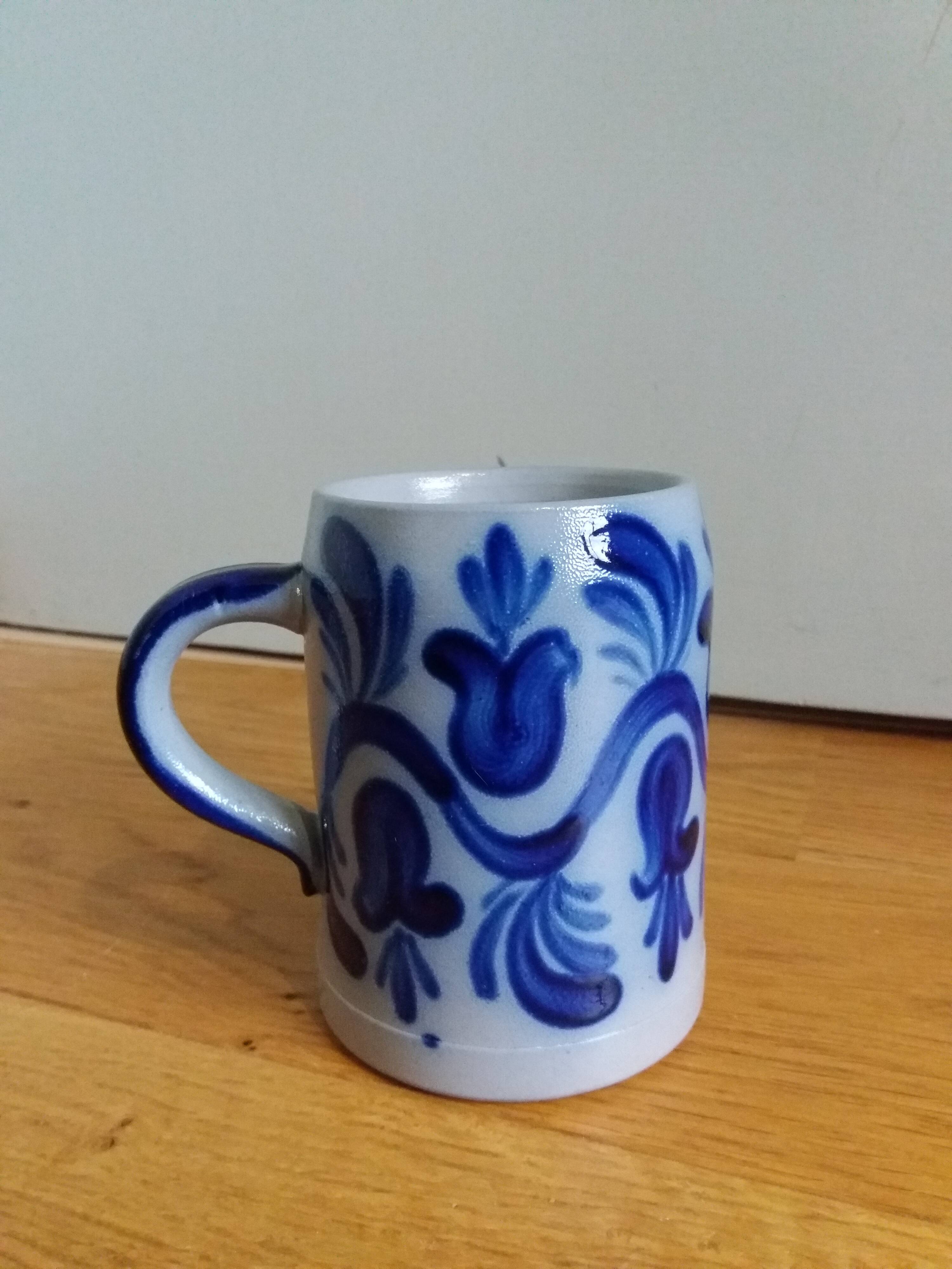 Mug cup stoneware with Alsace salt