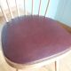 2 chairs bistro Baumann model 740 wood and skaï Scandinavian style
