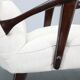 1950s Restored Wing Chair , Czechoslovakia