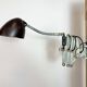 Green Industrial Scissor Wall Lamp from Elektroinstala, 1960s