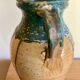 Vintage handmade ceramic jug vase pot