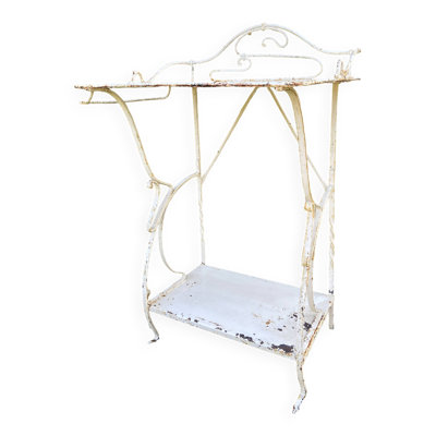 Coiffeuse console de toilette en métal Antique France shabby chic 1920