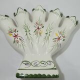 Pair vase soliflore faience/vintage