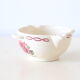 Saucière Badonviller ceramic, rose decoration, art deco, 1930, vintage French