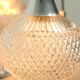 Vintage Italian Crystal and Chrome Chandelier, 70s