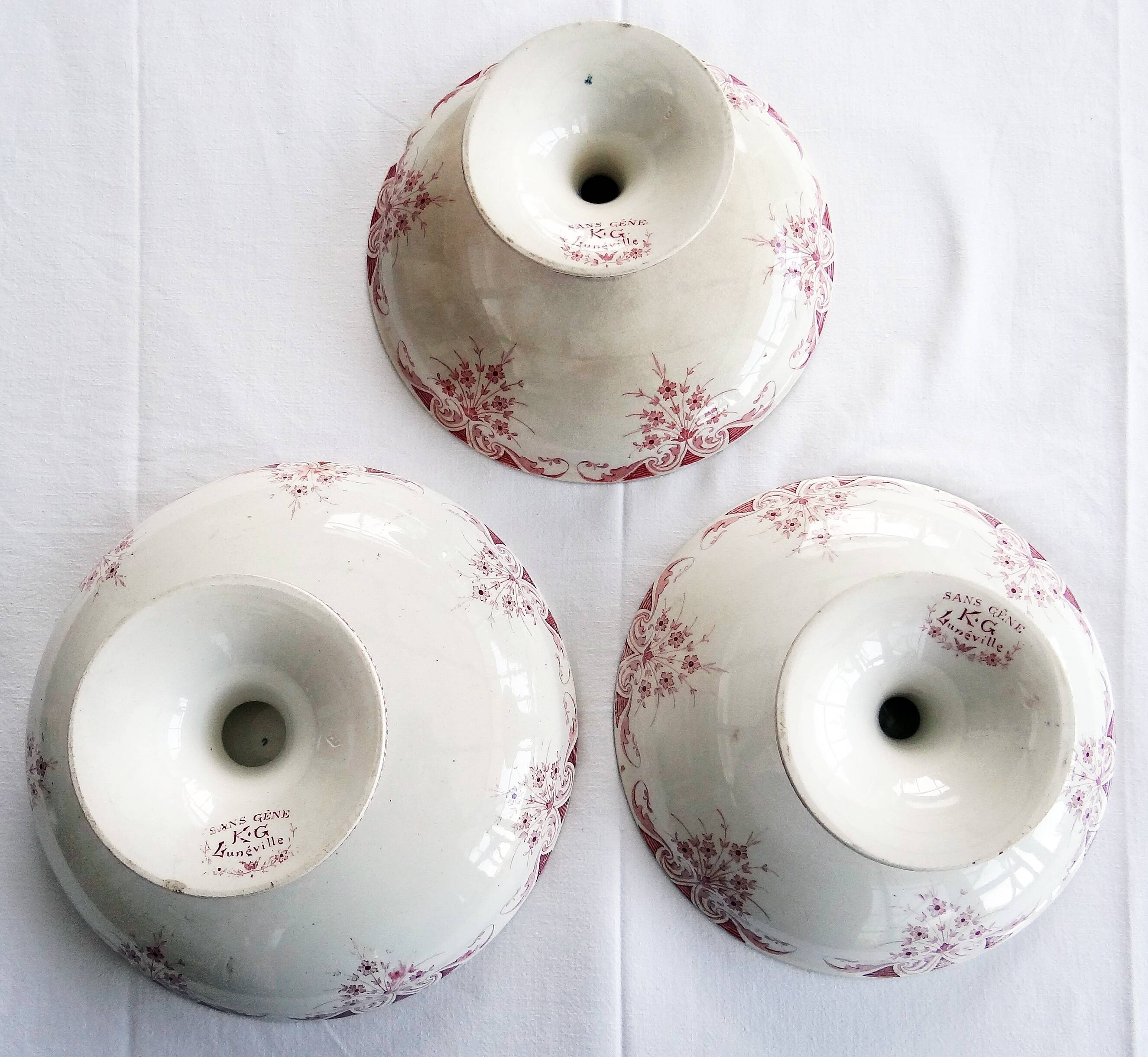3 lunéville compotiers model without discomfort