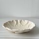 Decorative fluted cracked terracotta dish plate