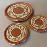 Verceram trivet and 2 bottle coasters
