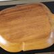 Vintage carved wooden aperitif platter – 4 compartments