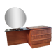Wood and glass dressing table 1970